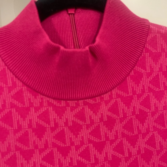 Logo Jacquard Mock Neck Dress - Picture 5 of 5